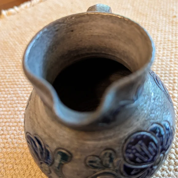 Vintage Alsace pottery pitcher - Picture 2 of 9
